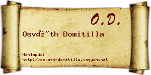 Osváth Domitilla névjegykártya